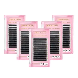 W3D W4D W5D W6D W8D 0.07 D mix Shaped Soft Lash Extension Supplies Natural Makeup 12 rows mix8-15 W lash extensions