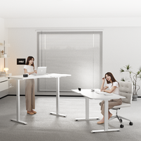 Cadre de bureau électrique à double moteur réglable en hauteur, mobilier de bureau moderne, table d'ordinateur, bureau debout
