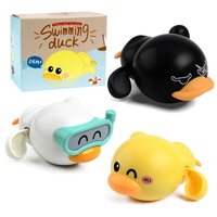Juguete de baño de animales para niños pequeños, juguete educativo de baño con dibujos animados de pato