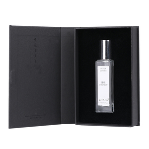 Caja magnética de cartón negra para regalo, embalaje de lujo, botella de <span class=keywords><strong>Perfume</strong></span> vacía con caja - Product Image 1
