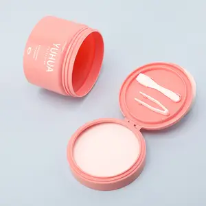 Cotton pads jar apply glycolic acid peel with brush 360g face cream jar cosmetic containers PET refillable plastic cream jar