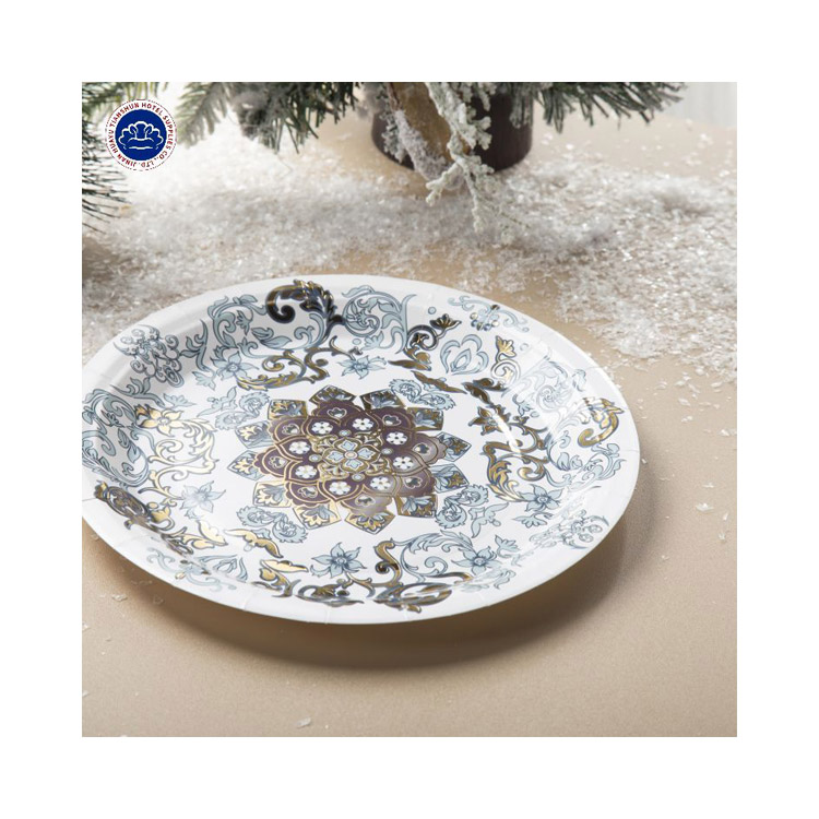 New Stock Wholesale of New Materials & Bowls Pink Paper Plates With Favorable Price Paper Plates
