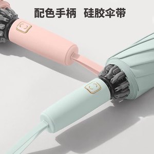 ร่มกันลม QIXIA แบบพับกลับได้ 10 ซี่โครง แถบสะท้อนแสง ผ้าความหนาแน่นสูง 280T กันน้ำ เปิด-ปิดอัตโนมัติ - Product Image 3