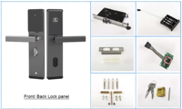 Cerradura Inteligente para Puerta de Hotel con RFID sin Llave, con Sistema de Software de Gestión Gratuito de por Vida, Lector de Tarjetas Inteligentes para Entrada de Hotel o Apartamento