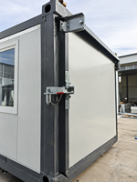 Maison conteneur modulaire préfabriquée en acier – Conception mobile démontable, tailles 20 pieds/40 pieds, pour usage extérieur (bureaux et espaces de vie)