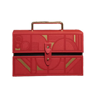 Boîte en carton en cuir PU personnalisée pour <span class=keywords><strong>dragées</strong></span> de mariage en stock avec revêtement UV et gaufrage pour le stockage de bonbons - Product Image 2