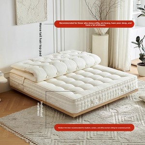 Colchón de Lana Hecho a Mano Horsetail con Tiradores, Diseño de Mini-Muelles de Doble Capa <span class=keywords><strong>Simmons</strong></span> Dream Soft Pad para Dormitorio de Bebé - Product Image 2