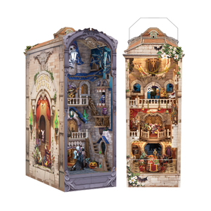 Pour le Carnaval des Monstres : Kit de construction 3D en bois écologique, jouet DIY, <span class=keywords><strong>baguette</strong></span> <span class=keywords><strong>magique</strong></span>, kit de coin lecture LED double face, 101-500 pièces, pour la maison - Product Image 1