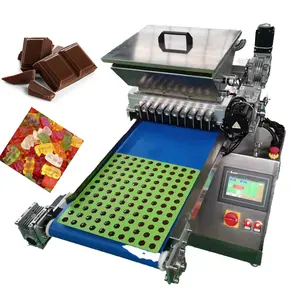 commercial vitamin pectin gelatin gummy bear machine starch jelly candy production line chocolate lollipop candy depositor