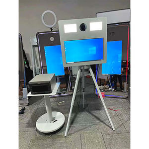 Infinity Backdrop Oval Self Video Selfie Box Camera 70-Inch LED Frame Remote Control Magic Mirror Photo Booth for Party Wedding - Product Image 1