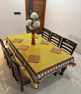 Elegante Juego de Manteles de Algodón para Mesa de Comedor con 6 Servilletas, Ideal para Comidas Festivas, Fiestas, Celebraciones, Banquetes de Boda, Uso en el Hogar y la Cocina - Product Image 4