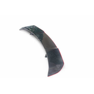 Pour <span class=keywords><strong>Mercedes</strong></span>-Benz <span class=keywords><strong>Classe</strong></span> A A45 <span class=keywords><strong>AMG</strong></span> W176 Spoiler A180 <span class=keywords><strong>A200</strong></span> A220 A250 2013-2018 Spoiler de toit arrière en fibre de carbone Peinture avec ligne rouge - Product Image 3