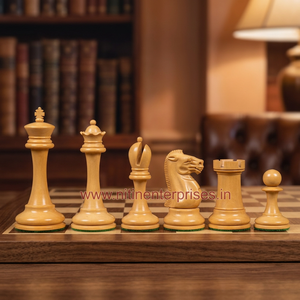 Antique B&C <b>Wooden</b> <b>Chess</b> <b>Set</b> High Quality Board Games with Fine Finishing Pieces Packed in Cardboard Box - Product Image 4