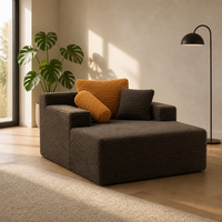 Direkt vom Hersteller: Einzelsitz-Sofa aus Cord, Komprimierter Sessel in Verschiedenen Farben, Großhandel, Maßanfertigung, OEM, ODM, Großmengen