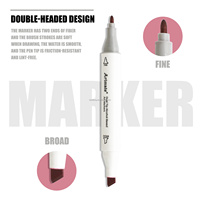 Ensemble de stylos marqueurs d'art à double tête Artmate Superior 40 couleurs avec encre à base d'alcool pour fournitures d'art de dessin