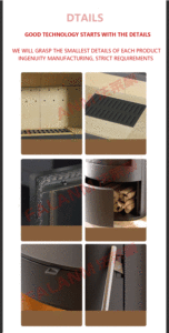 Fabricant JingXin Poêle à <span class=keywords><strong>bois</strong></span> intérieur en fonte de conception moderne Cheminée à combustible biologique avec équipement de chauffage <span class=keywords><strong>Insert</strong></span> en acier fabriqué en Chine - Product Image 4
