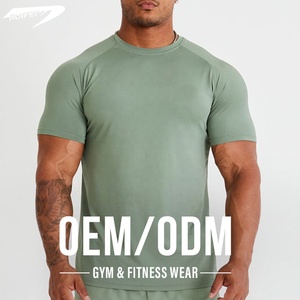 Camiseta Deportiva Personalizada de Poliéster y Elastano, Ligera, de Secado Rápido, para Correr, Hacer Ejercicio, Gimnasio, para Hombre - Product Image 1