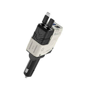Caricabatterie da Auto Retrattile 4 in 1 USB Tipo C 120W Super Veloce per <span class=keywords><strong>iPhone</strong></span>, Adattatore Personalizzabile con LOGO - Product Image 1