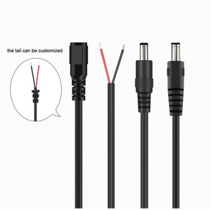 สายไฟ DC ตัวเมีย US <span class=keywords><strong>2464</strong></span> ขนาด 20AWG/18AWG/16AWG หัวต่อ DC5521 DC5525 ปลั๊กตัวเมีย - Product Image 6