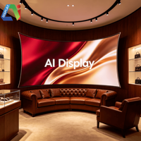 Écran LED incurvé créatif Ai Display Soft Inner Arc Outer Arc, flexible, 8K, lisible en plein soleil, 7680Hz, mur vidéo intérieur P1.2-P1.8