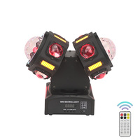 Dual-Head Moving Head Beam Light Bühnen-Disco-Beleuchtung mit 120W Leistung DMX 512 Fernbedienung für DJ-Party Hochzeit Event