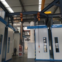 Ligne automatique de peinture de revêtement liquide et en poudre chaîne de convoyeur aérienne