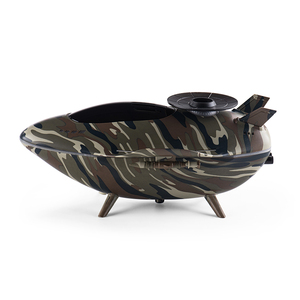 Diffuseur d'arômes ultrasonique, design dirigeable, motif camouflage, éclairage LED, humidificateur de table, alimentation USB, capacité 200 ml - Product Image 2