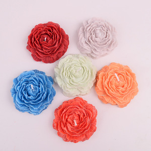 เทียนหอมขี้ผึ้งถั่วเหลืองรูปทรงดอกโบตั๋นของขวัญตกแต่งบรรยากาศสำหรับบ้านและโรงแรม - Product Image 3