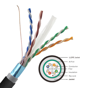 Nhà sản xuất lá chắn ngoài trời f/UTP CAT6 305m PVC LSZH cat6A LAN Ethernet mạng cáp - Product Image 3
