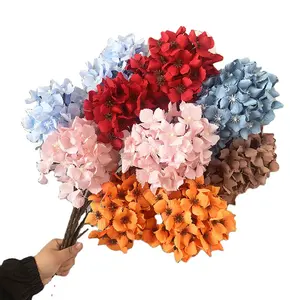 价格便宜批发长度90厘米2头宝塔绣球花用于婚礼/家庭装饰