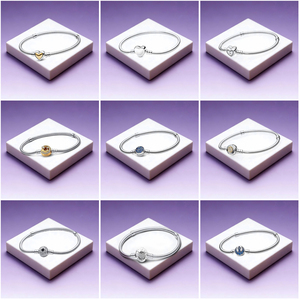 Bracelets <span class=keywords><strong>Pandora</strong></span> <span class=keywords><strong>pour</strong></span> femmes, chaîne serpent en argent sterling 925 authentique de haute qualité, zircon, très demandés - Product Image 3