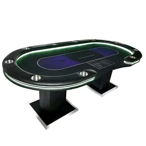 Kế Nội Thất Chuyên Nghiệp 10 Chỗ Ngồi Poker Bảng 94 Inch Chơi Game Hiện Đại Bảng Casino Chất Lượng Tùy Chỉnh Lưu Trữ Cho - Product Image 4
