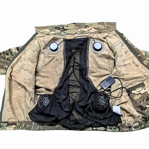 2025原始设备制造商高能见度珀尔帖冷却风扇空调服装，带反光条 - Product Image 3