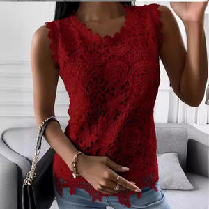 NOVEDAD DE VERANO 2025, ropa de mujer para <span class=keywords><strong>Amazon</strong></span> Wish, superventas, <span class=keywords><strong>blusas</strong></span> de encaje de estación independiente transfronteriza - Product Image 1