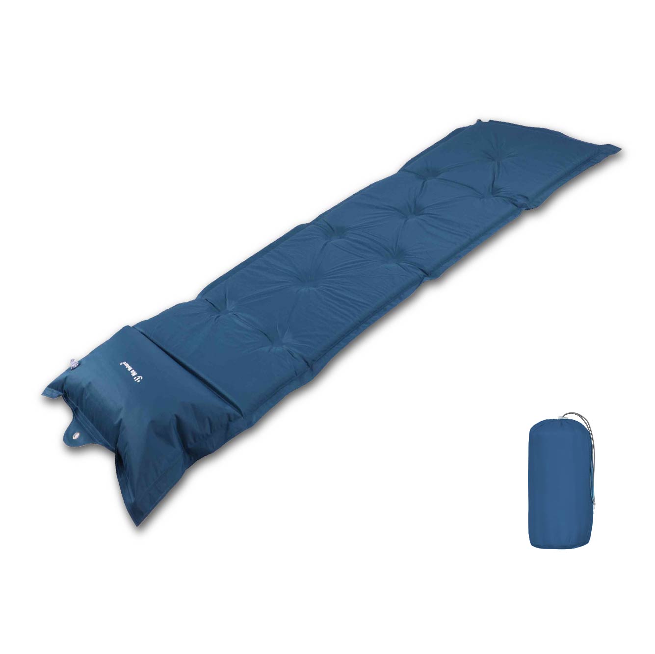 Одноместный спальный коврик для улицы Самонадувающийся спальный коврик для кемпинга Матрас с подушкой