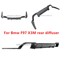 Aileron de diffuseur de lèvre de pare-chocs arrière en Fiber de carbone de Style X3M-3DD F97 pour BMW F97 X3M 2019-22