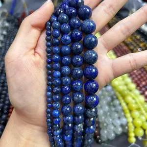 Groothandel Natuurlijke Lapis Lazuli Kralen Voor Sieraden Maken Diy Handgemaakte Ambachten Ketting Armband