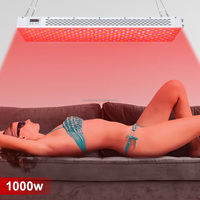 Dispositif de soutien rotatif polyvalent de qualité médicale, panneau de photothérapie LED à volume intégral 1000W, lumière rouge pour les soins du visage