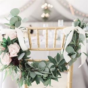 ก้านยูคาลิปตัสเทียมทำจาก PU เงินดอลลาร์ F-1664สัมผัสได้จริงสำหรับตกแต่งงานแต่งงานคริสต์มาสฮาโลวีน - Product Image 4