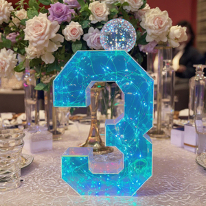 Đa chức năng 3D lăng trụ phát sáng số chứng nhận LED CỬA ánh sáng trang trí bảng nhựa số - Product Image 2