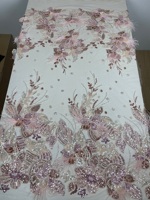 Tissu en dentelle à paillettes de luxe, matériau en dentelle décorative scintillante pour la confection de vêtements faits main, la décoration artisanale