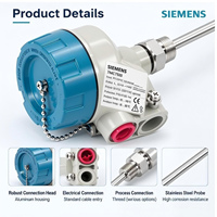 Transmetteur de température intelligent Siemens 7MC7500 4-20mA HART Capteur Pt100 pour l'industrie des procédés pétroliers, gaziers et chimiques