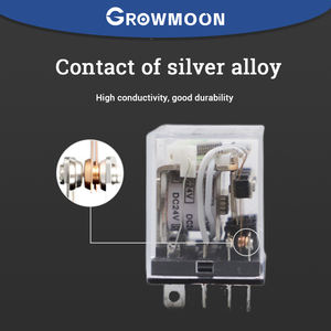Growmoon HH62P DC <span class=keywords><strong>220V</strong></span>小型中間リレーベース電磁リレー付き - Product Image 6