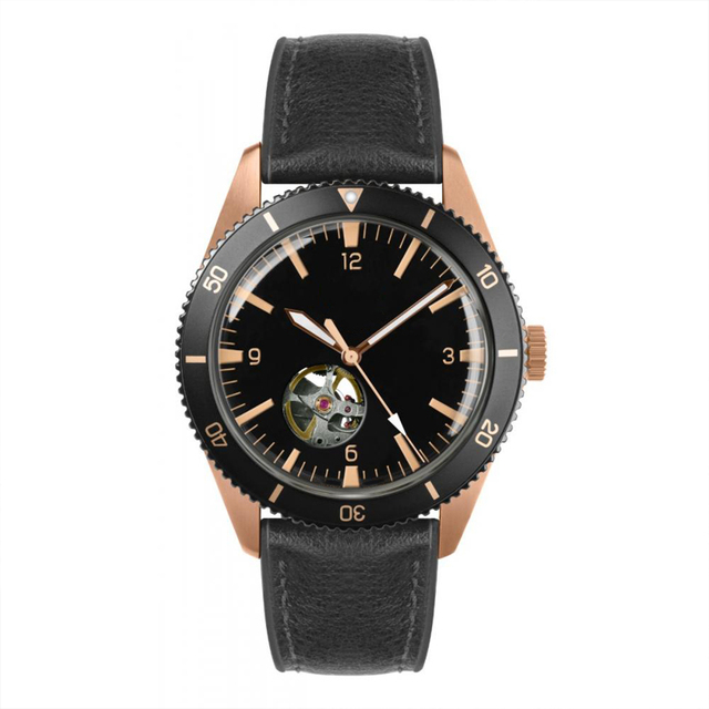 Domed Mineral Glass 10 ATM Automatic Movement Mens Wrist Watch OEM