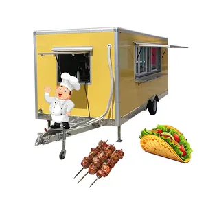 Customized Size Food Trailer with Full Kitchen Equipment Outdoor Restaurant Pizza Taco Food Trailer
