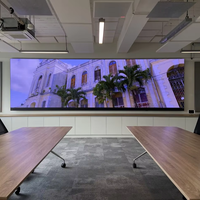 Mur vidéo LED intérieur à pas de pixels fins P1.25 P1.86 SMD COB P1.53 P2 8K Affichage LED Ultra HD pour salle de conférence