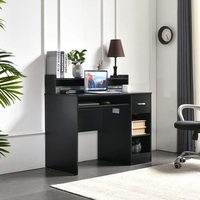 Bureau d'ordinateur au design moderne, socle fixe, pour usage commercial,