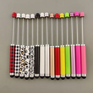 Stylo jouet imprimé à la main pour enfants cadeaux <span class=keywords><strong>créatifs</strong></span> multifonction stylet d'impression complète en métal bricolage stylet à perles pour - Product Image 2