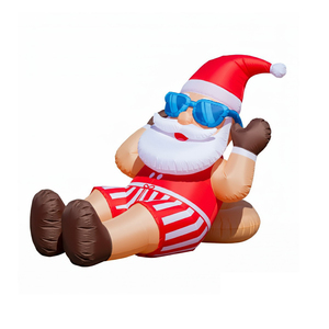 Personalizado mar bestia pulpo cangrejo inflable decorativo verano Santa Claus muñeca Navidad inflable Decoración - Product Image 2