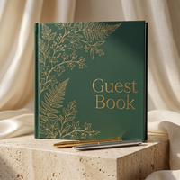 Livre d'or de mariage personnalisé à couverture rigide, carnet de signes et souvenirs imprimé